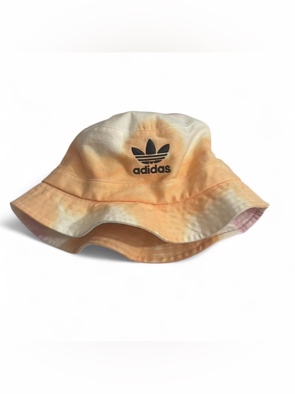 Adidas Peach & Pink Tie-Dye Y2K Summer Bucket Hat- OSFM
